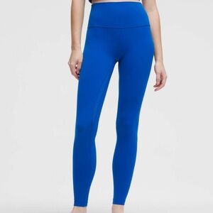 Lululemon Cobalt Blue High-Rise Align Leggings with pockets 25”